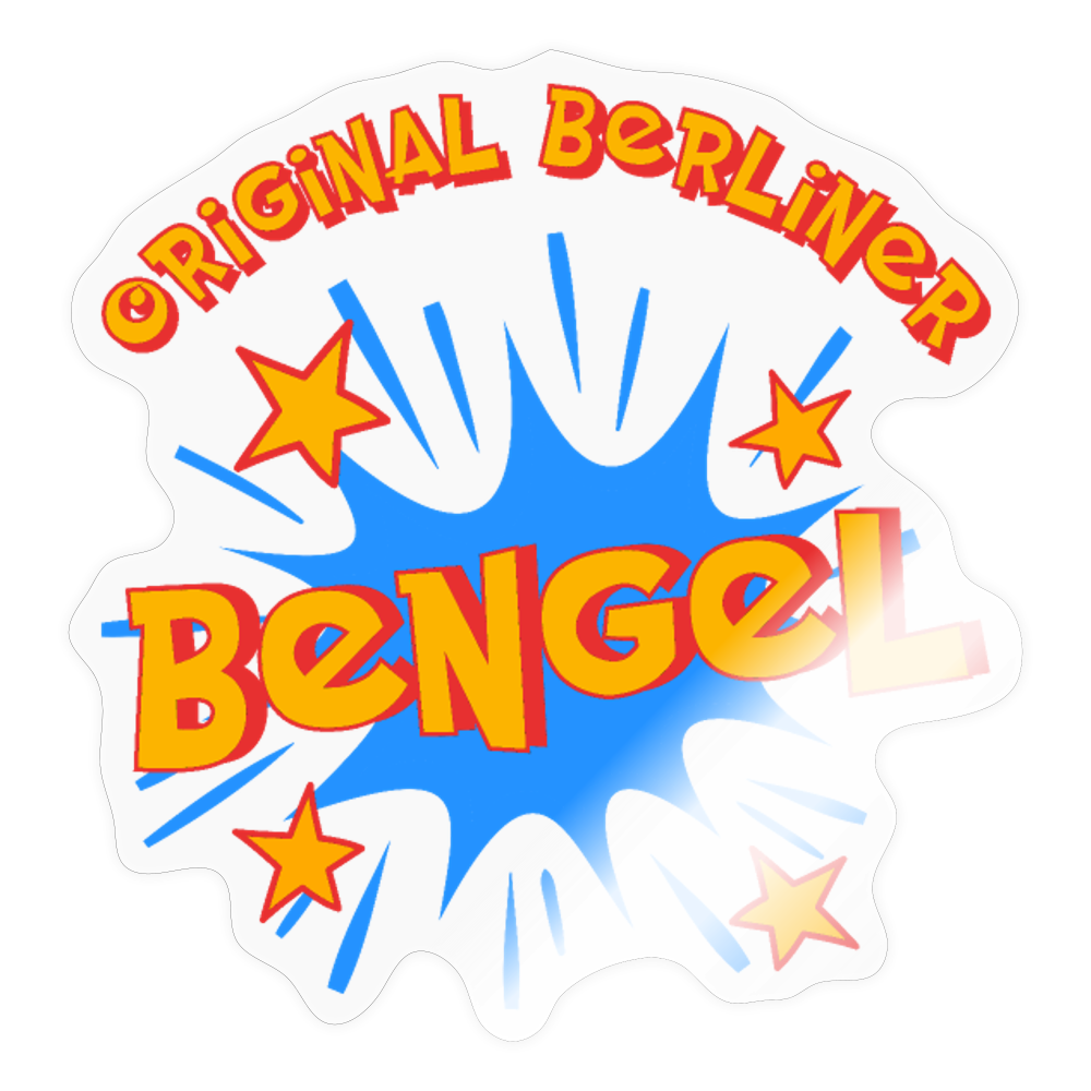 Berliner Bengel - Aufkleber - Transparent glänzend
