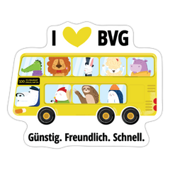 I love BVG - Aufkleber