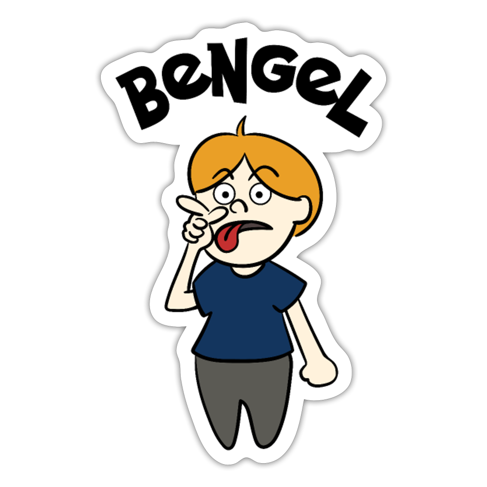 Bengel - Aufkleber - Mattweiß
