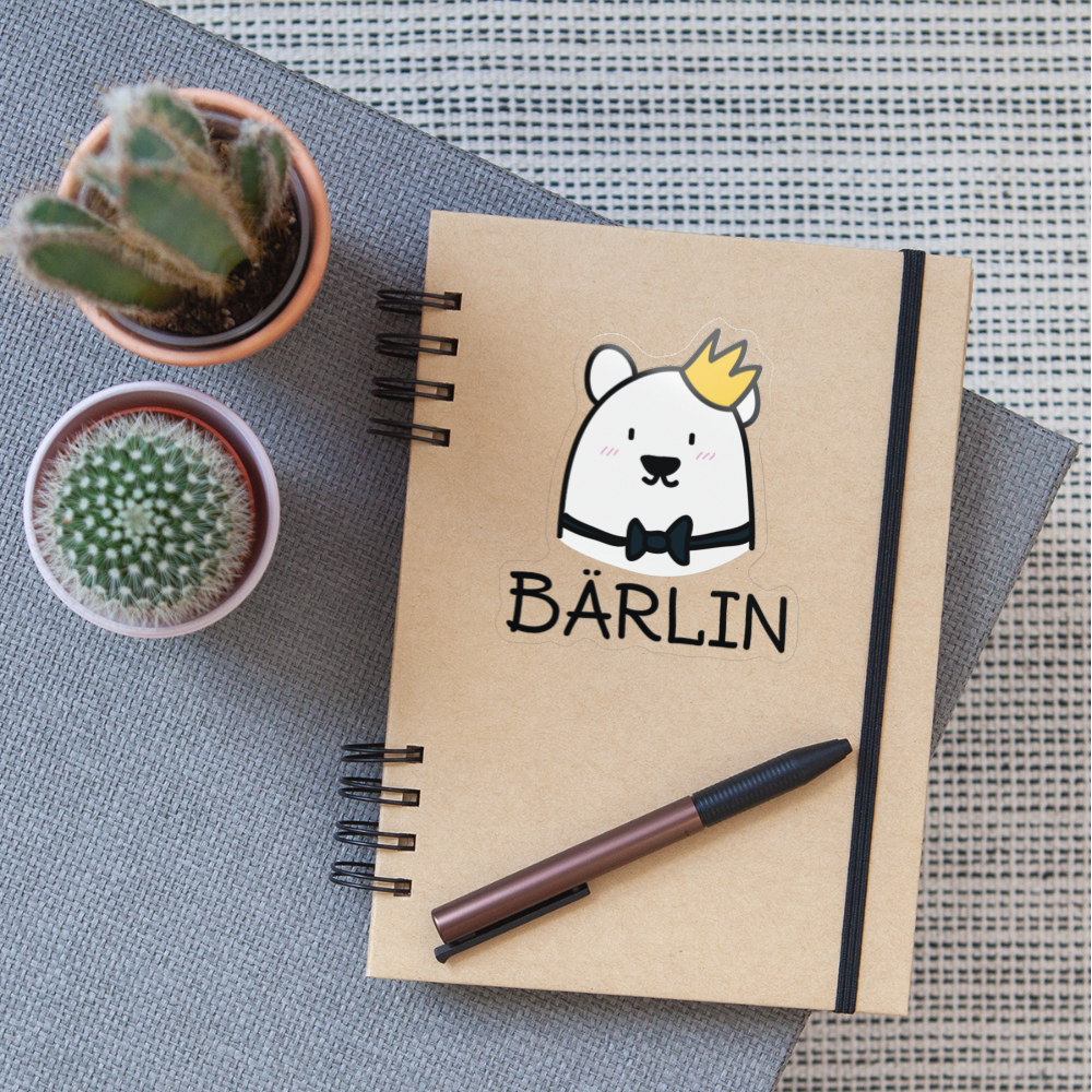 Bärlin - Aufkleber - Transparent glänzend
