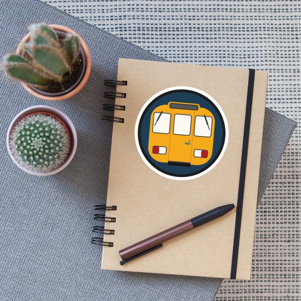 U-Bahntunnel - Aufkleber - Mattweiß