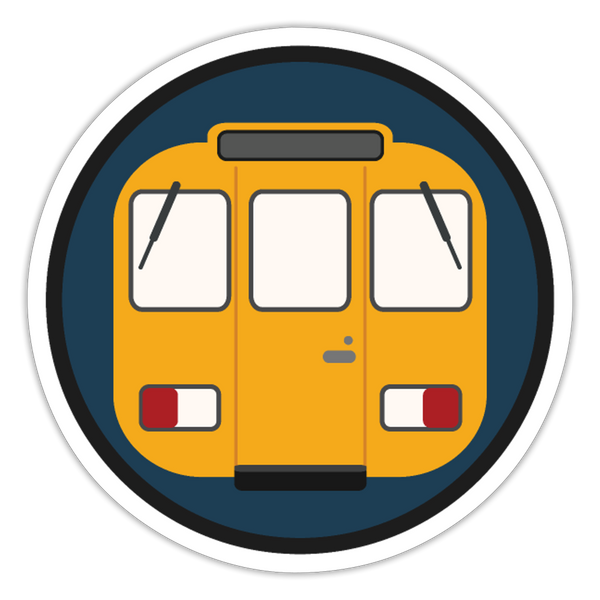 U-Bahntunnel - Aufkleber - Mattweiß