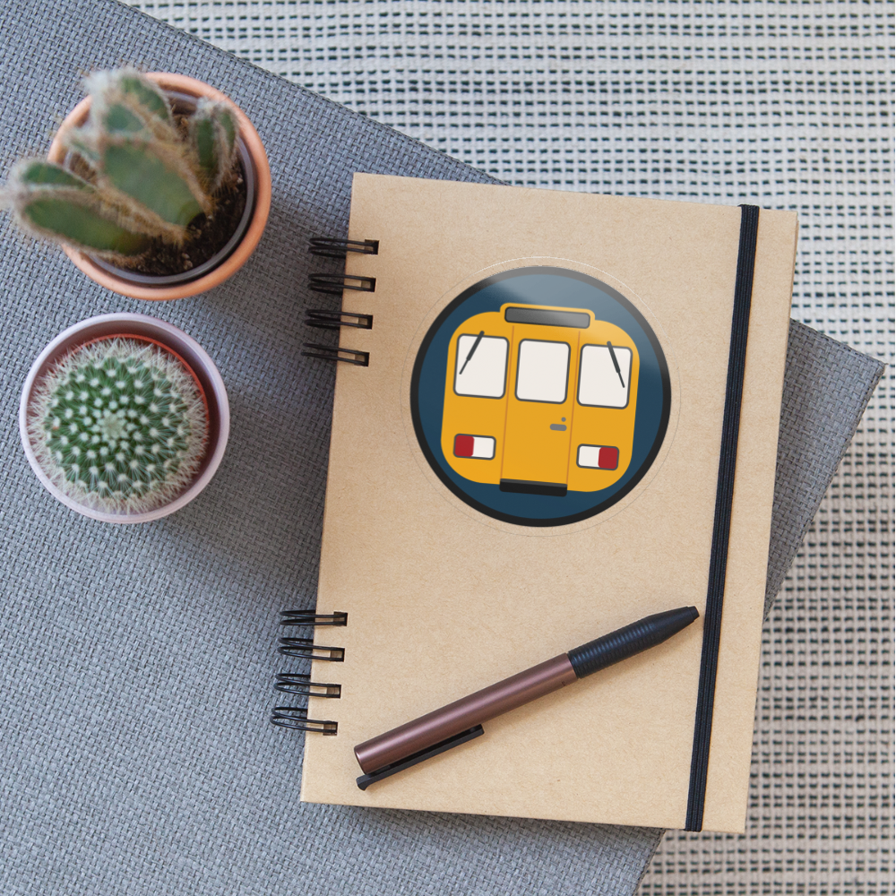 U-Bahntunnel - Aufkleber - Transparent glänzend