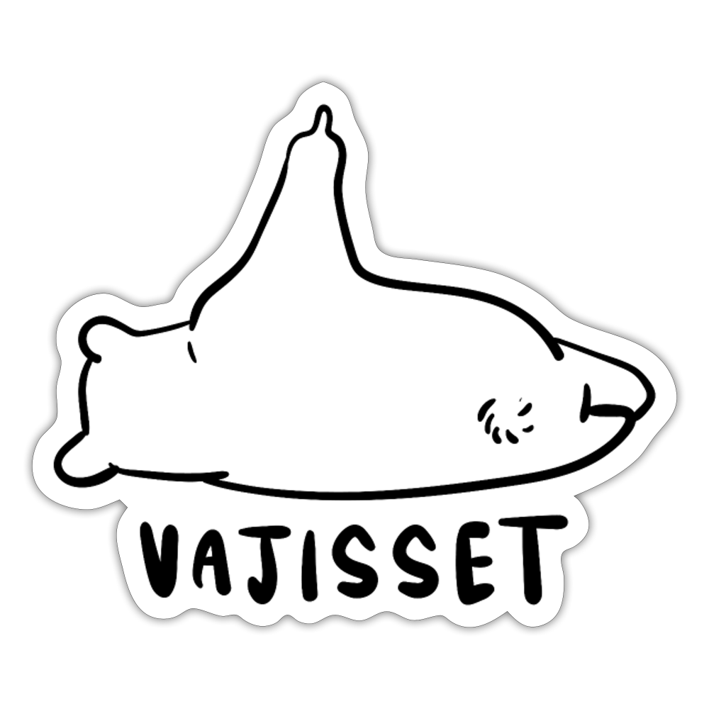 Vajisset - Aufkleber - Mattweiß