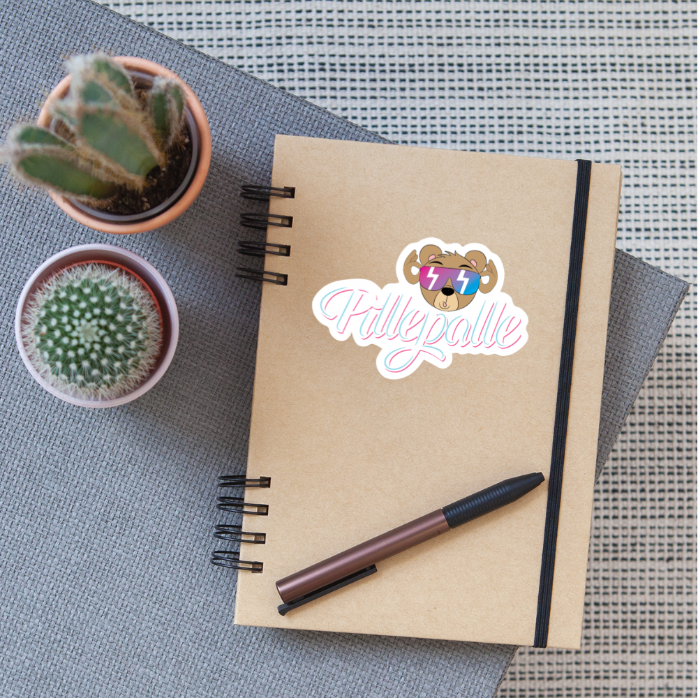 Pillepalle - Aufkleber - Mattweiß