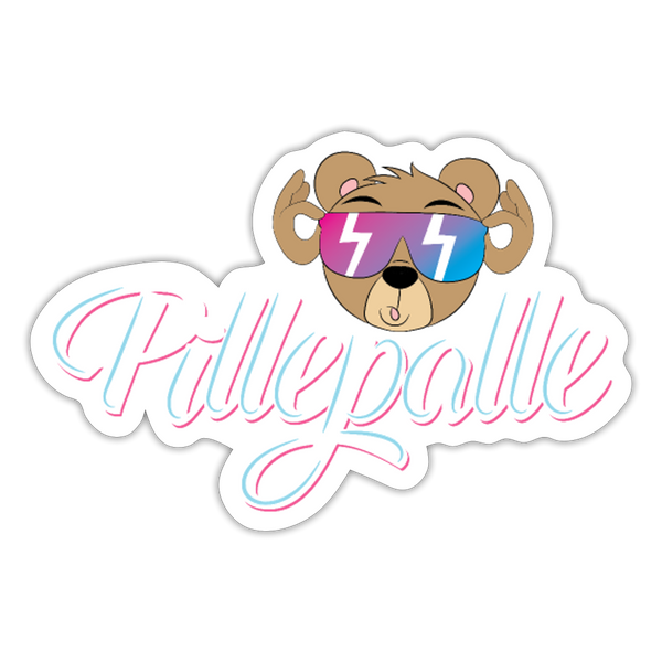 Pillepalle - Aufkleber - Mattweiß