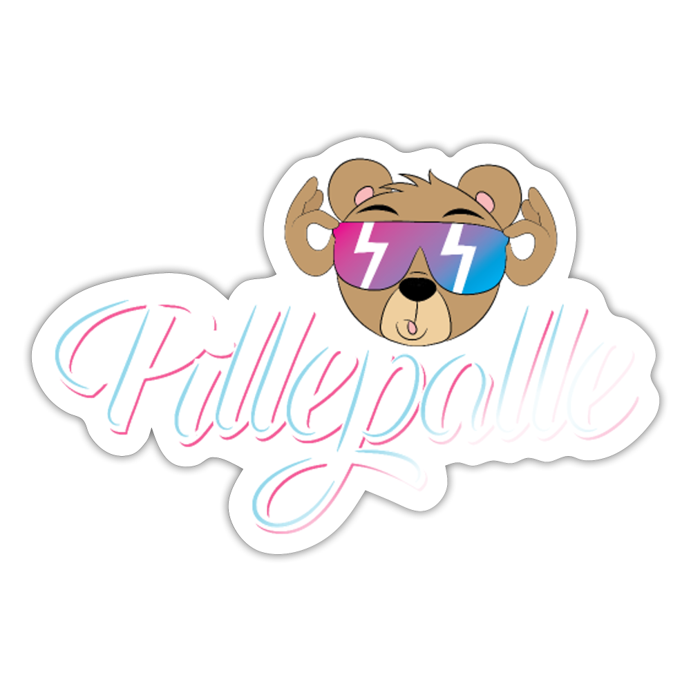 Pillepalle - Aufkleber - Weiß glänzend