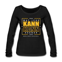 Wat Icke Kann, Kann Keener - Frauen Bio Langarmshirt