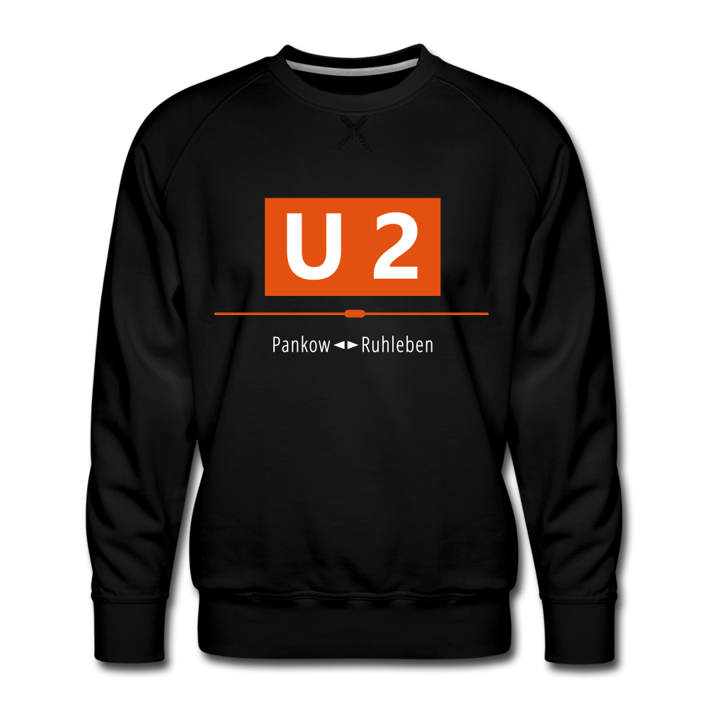 U2 Berlin - Männer Premium Sweatshirt - Schwarz