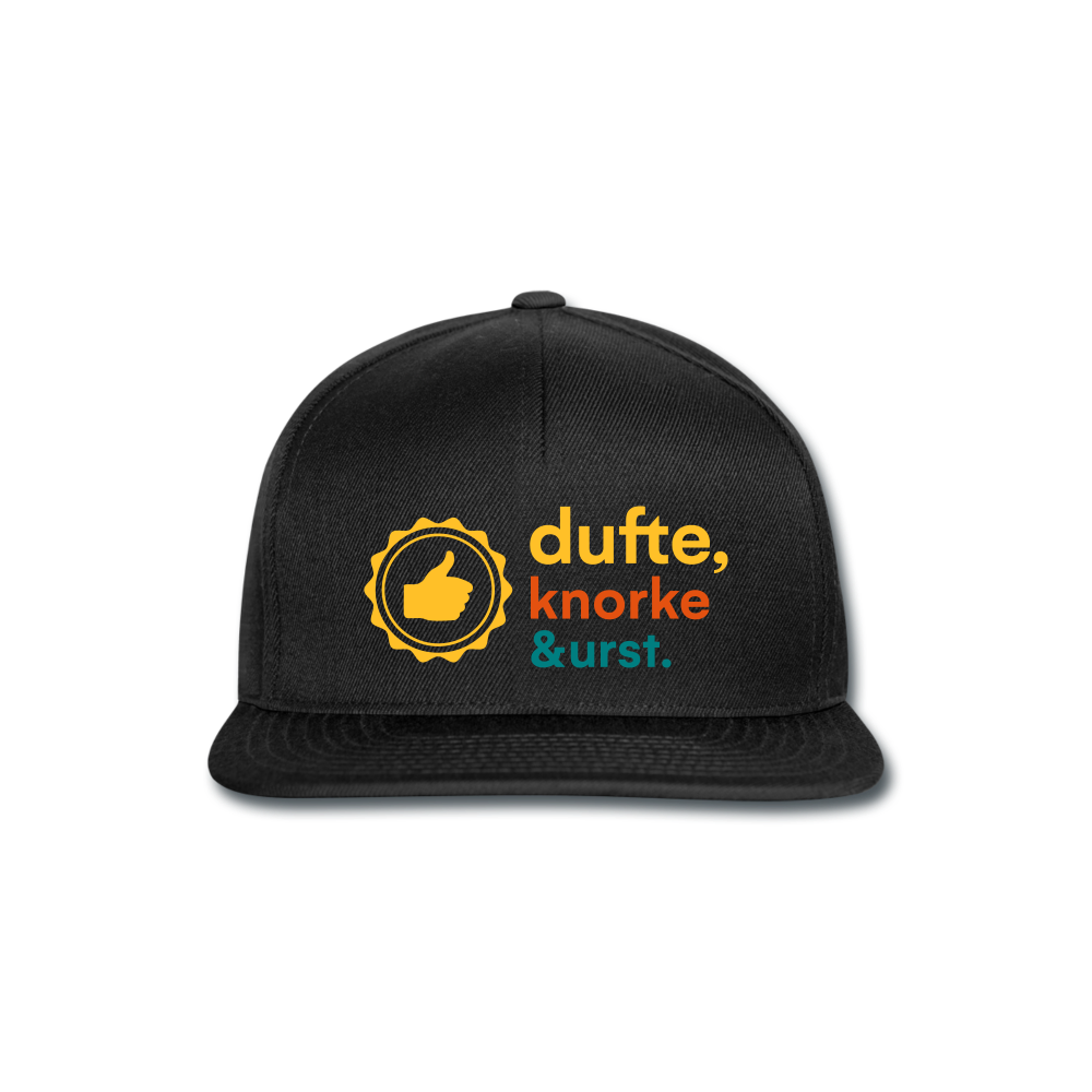 Dufte, Knorke, Urst - Snapback Cap - black/black