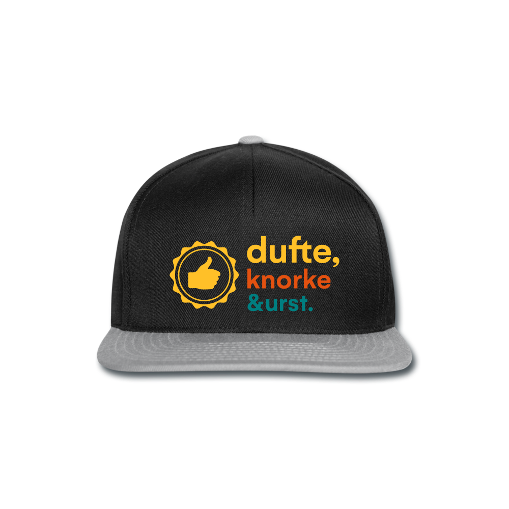 Dufte, Knorke, Urst - Snapback Cap - black/grey