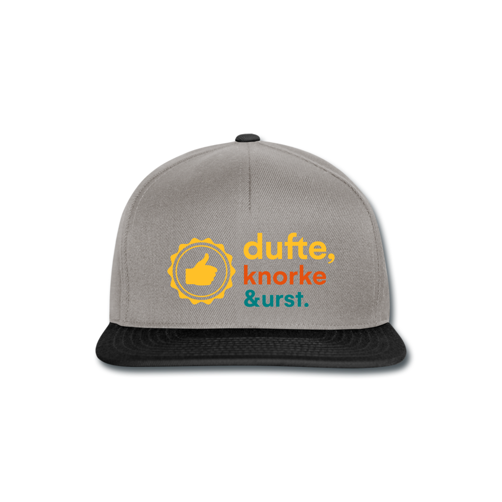 Dufte, Knorke, Urst - Snapback Cap - graphite/black