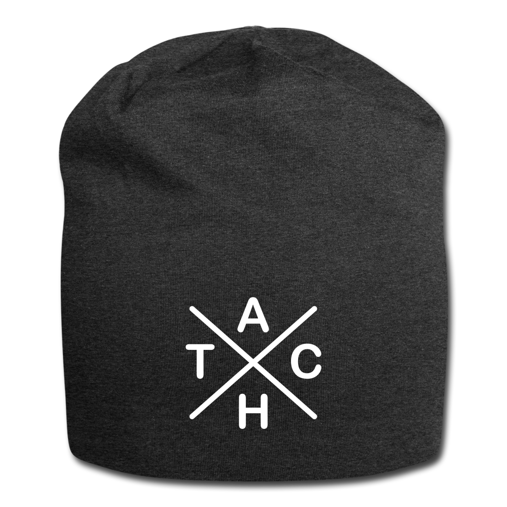 Tach X - Jersey Beanie - charcoal grey