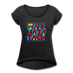 Warn Hata Tach - Frauen T-Shirt mit gerollten Ärmeln