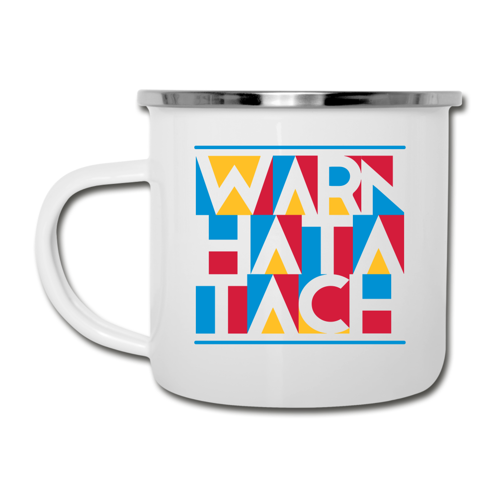 Warn Hata Tach - Emaille Tasse - white