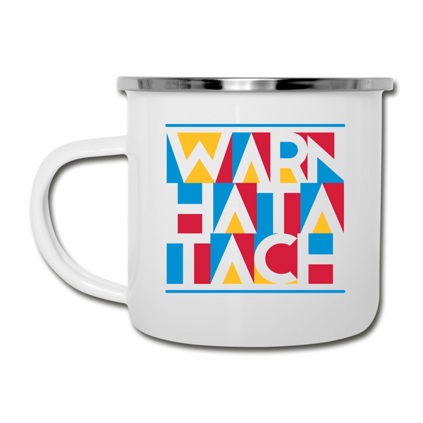 Warn Hata Tach - Emaille Tasse - white