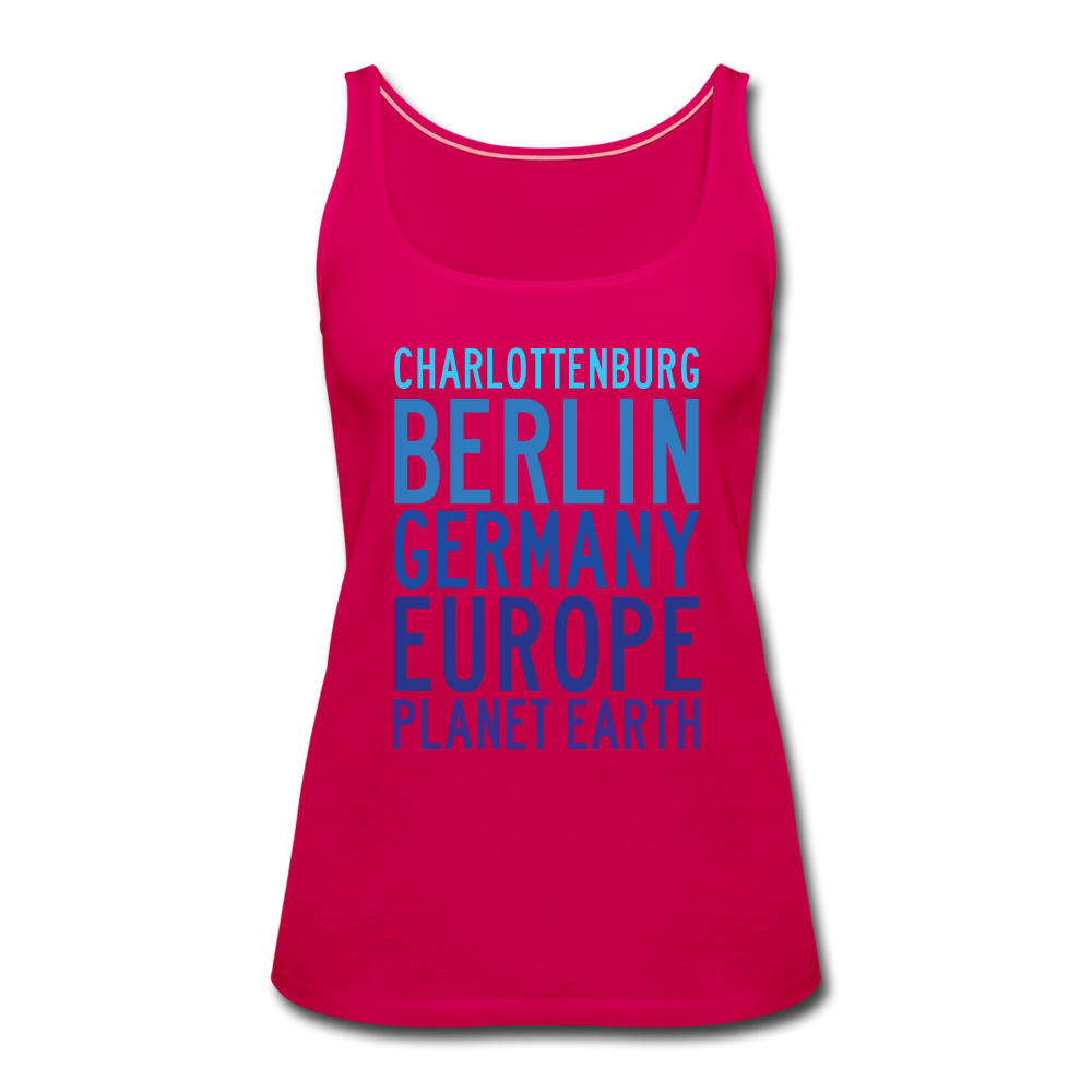 Charlottenburg - Earth - Frauen Premium Tank Top - dark pink