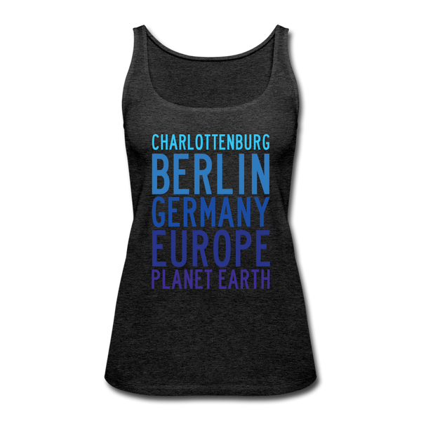 Charlottenburg - Earth - Frauen Premium Tank Top - charcoal grey