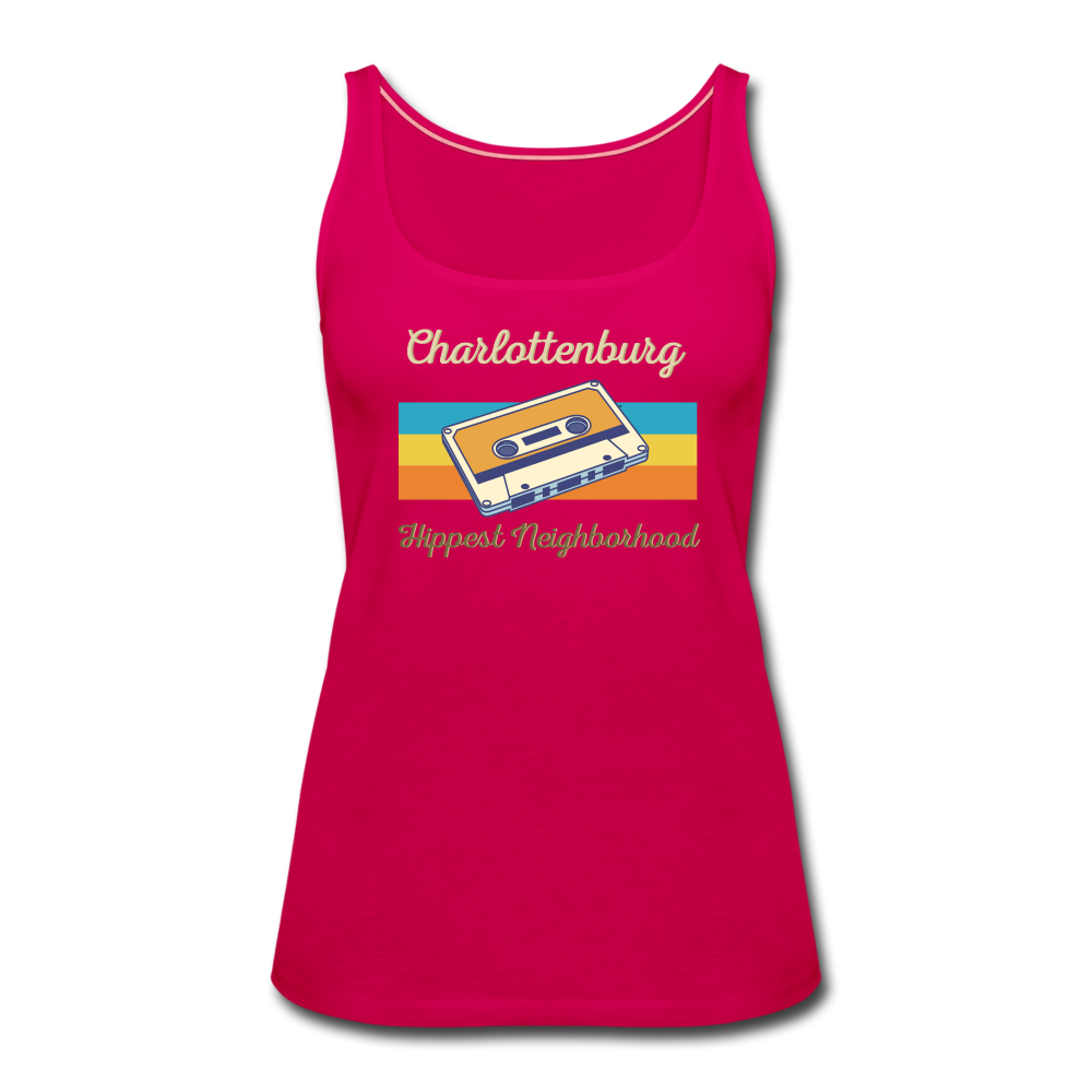 Charlottenburg Hippest Neighborhood - Frauen Premium Tank Top - dark pink