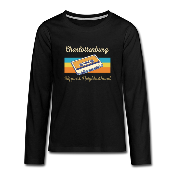 Teenager Premium Langarmshirt - black