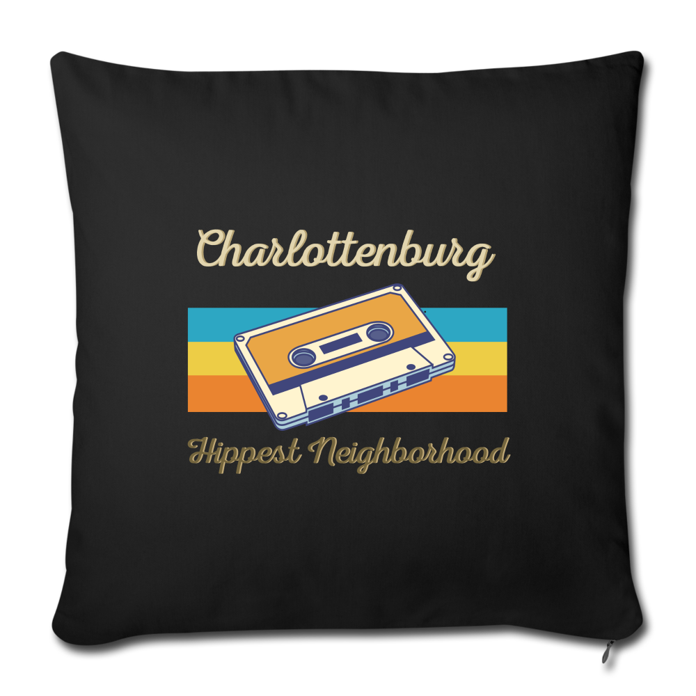 Charlottenburg Hippest Neighborhood - Sofakissen mit Füllung (45 x 45 cm) - black