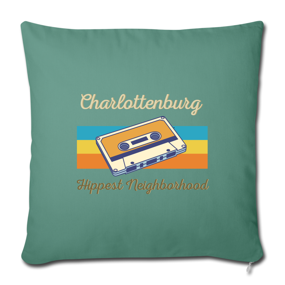 Charlottenburg Hippest Neighborhood - Sofakissen mit Füllung (45 x 45 cm) - cypress green