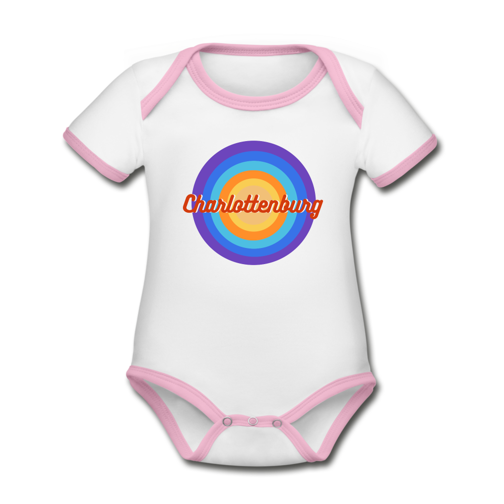 Charlottenburg Retro - Baby Bio T-Shirt - white/rose