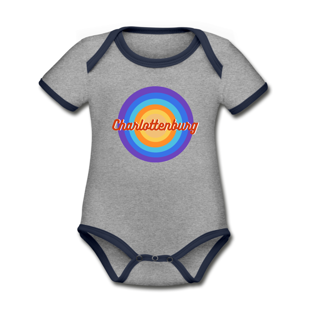 Charlottenburg Retro - Baby Bio T-Shirt - heather grey/navy