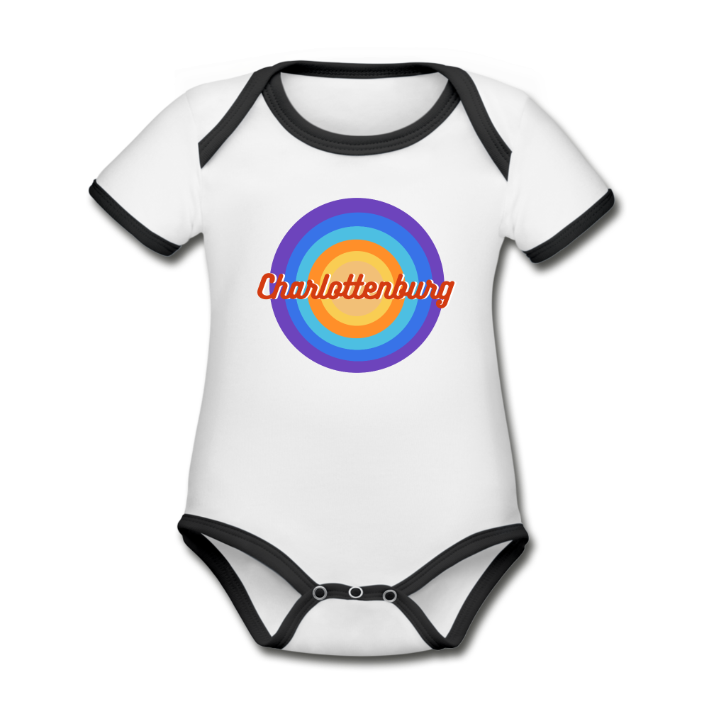 Charlottenburg Retro - Baby Bio T-Shirt - white/black