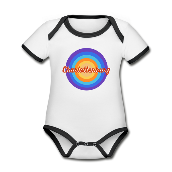 Charlottenburg Retro - Baby Bio T-Shirt - white/black