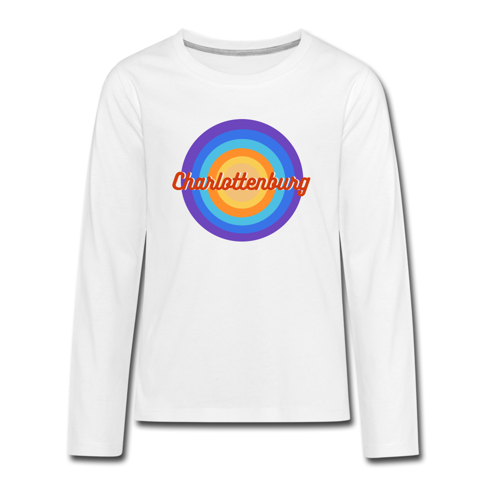 Charlottenburg Retro - Teenager Langarmshirt - white