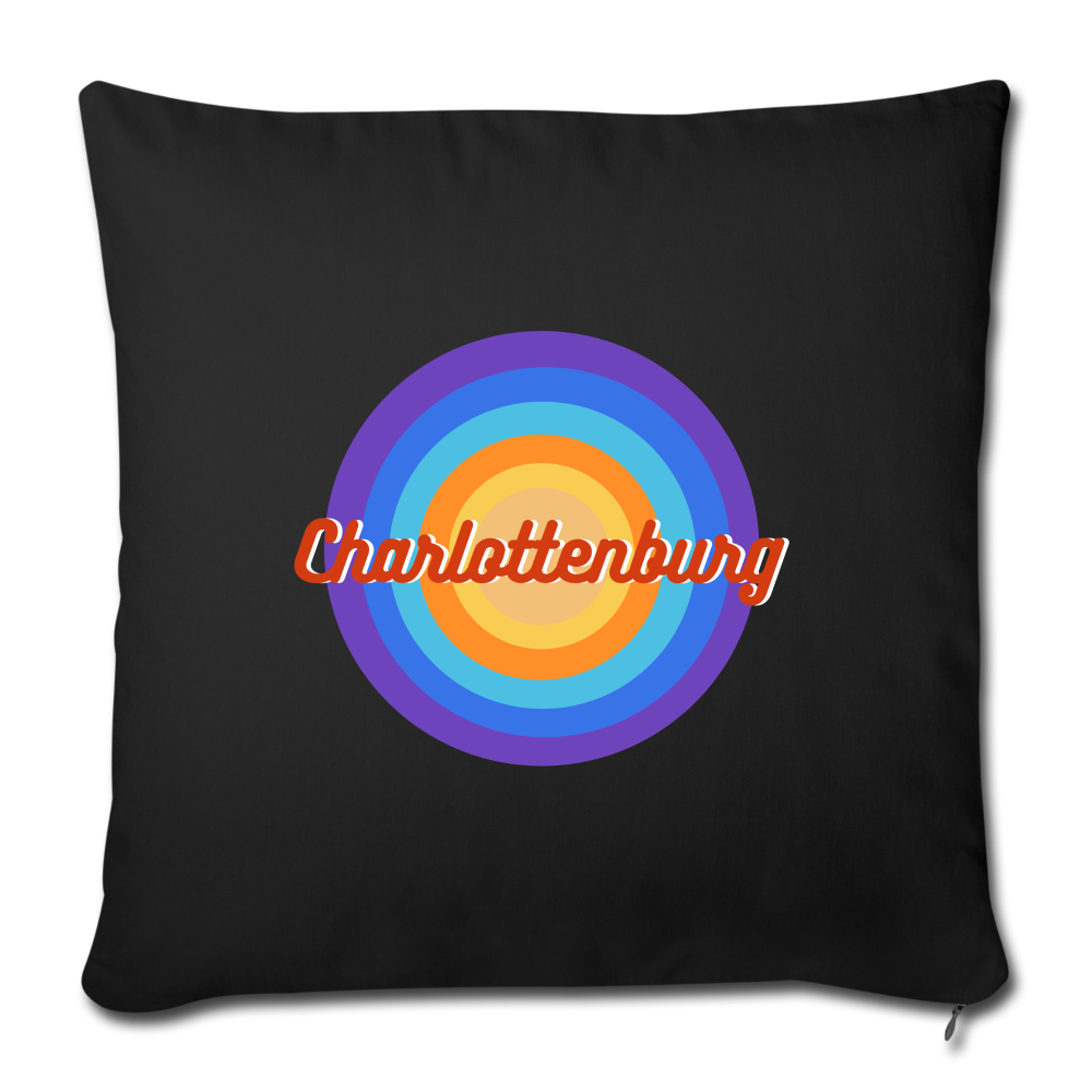 Charlottenburg Retro - Sofakissen mit Füllung (45 x 45 cm) - black