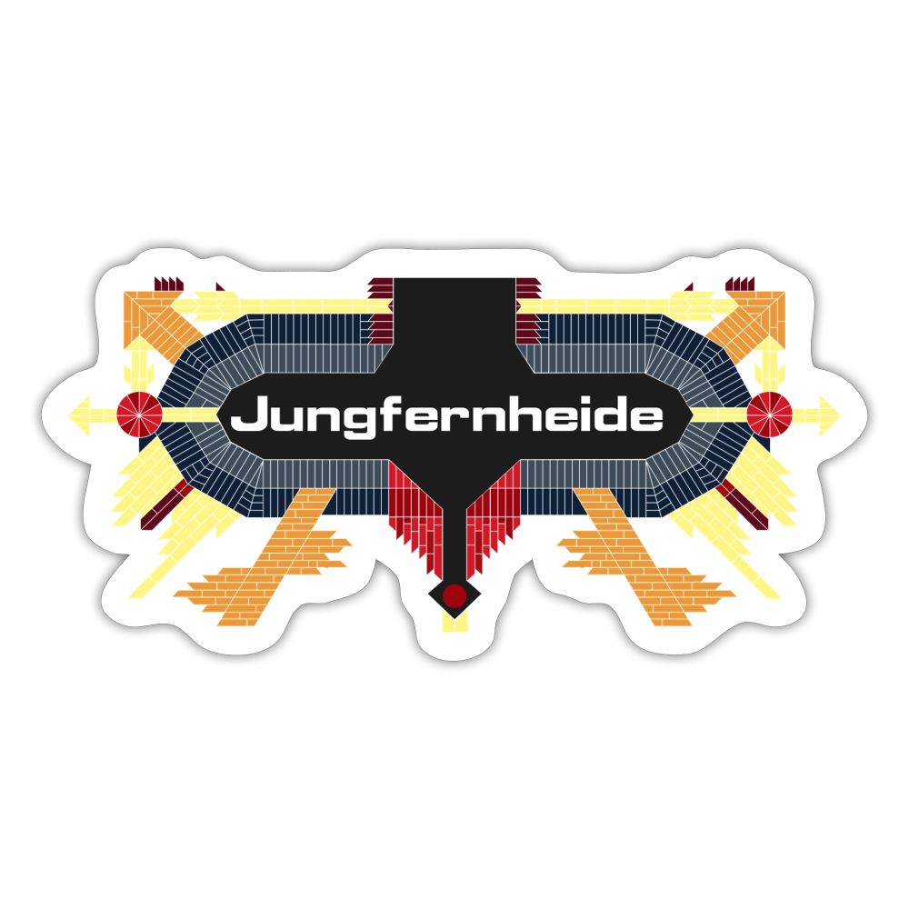 Jungfernheide - Aufkleber - white matte