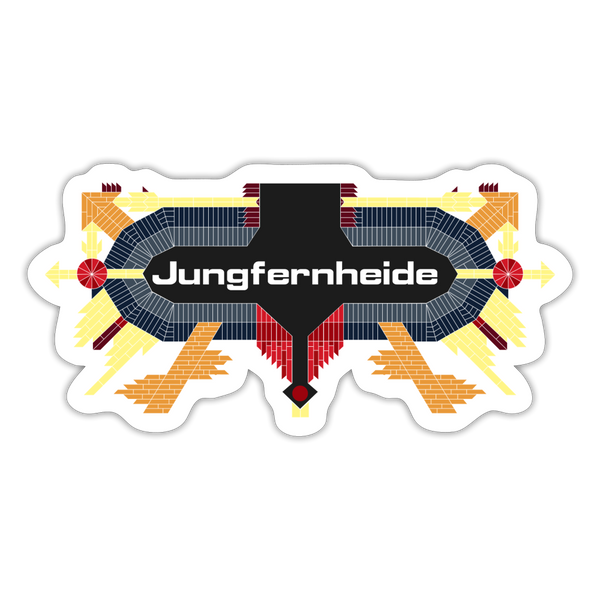 Jungfernheide - Aufkleber - white matte