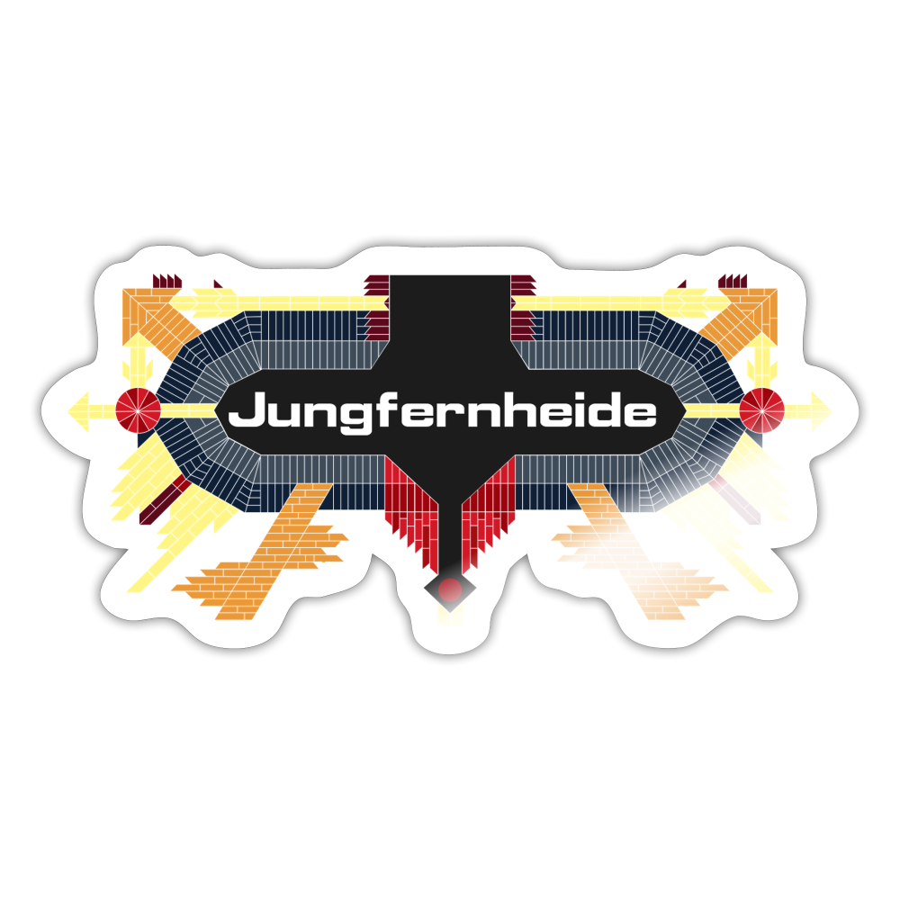 Jungfernheide - Aufkleber - white glossy