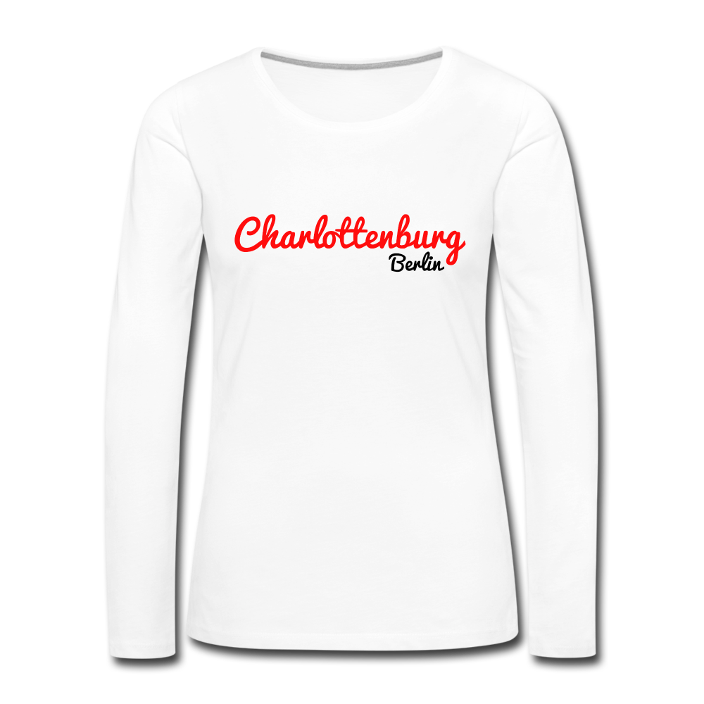 Charlottenburg Berlin - Frauen Premium Langarmshirt - white