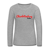 Charlottenburg Berlin - Frauen Premium Langarmshirt - heather grey
