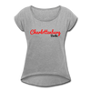 Charlottenburg Berlin - Frauen T-Shirt mit gerollten Ärmeln - heather grey
