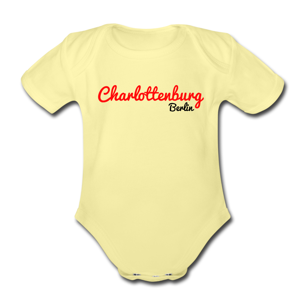 Charlottenburg Berlin - Bio-Kurzarmbody - washed yellow