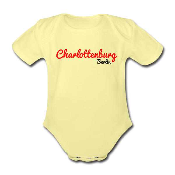 Charlottenburg Berlin - Bio-Kurzarmbody - washed yellow