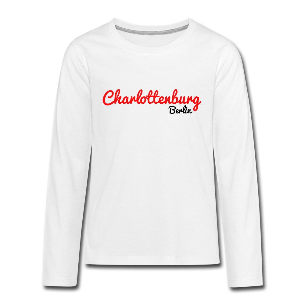 Charlottenburg Berlin - Teenager Langarmshirt - white