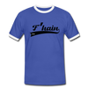 F'hain - Männer Ringer T-Shirt - blue/white