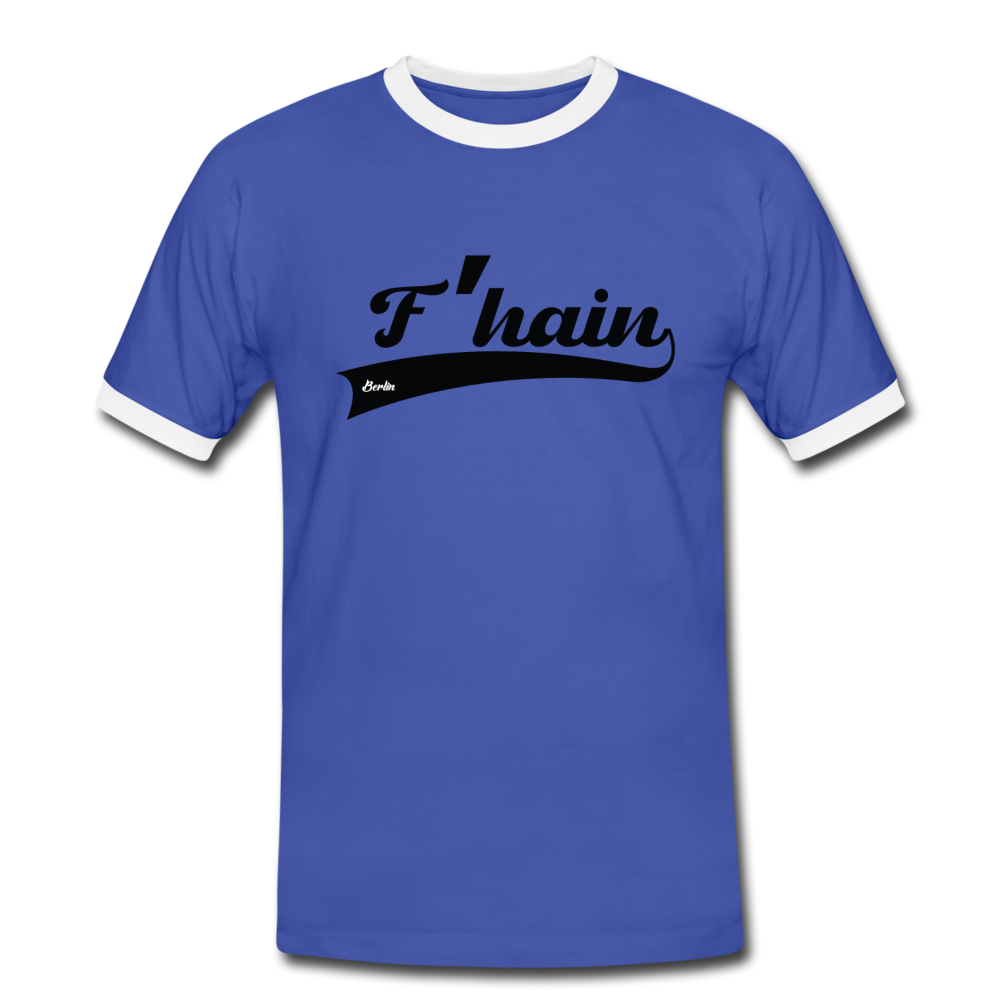 F'hain - Männer Ringer T-Shirt - blue/white