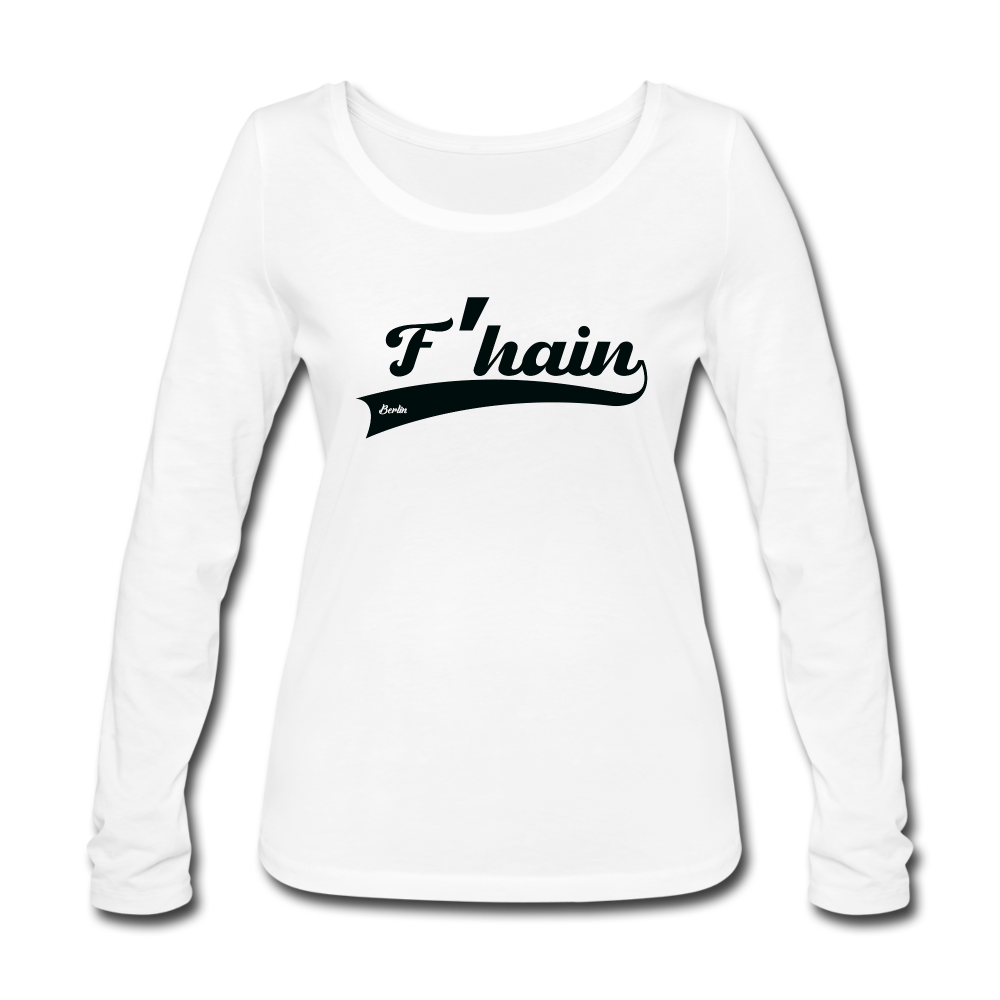 F'hain - Frauen Bio Langarmshirt - white