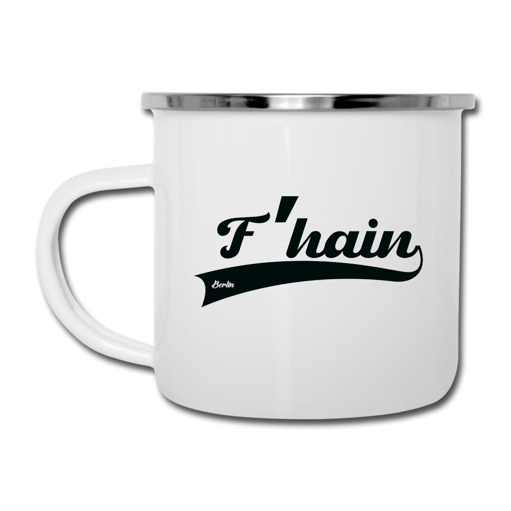 F'hain - Emaille Tasse - white