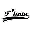 F'hain - Aufkleber - white matte