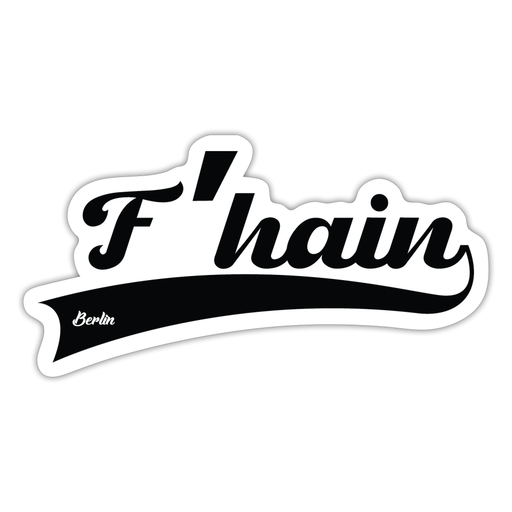 F'hain - Aufkleber - white matte