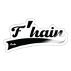 F'hain - Aufkleber - white glossy