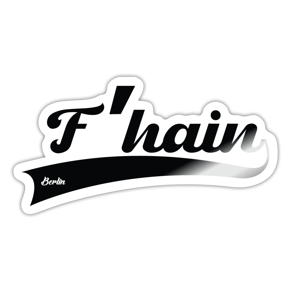F'hain - Aufkleber - white glossy