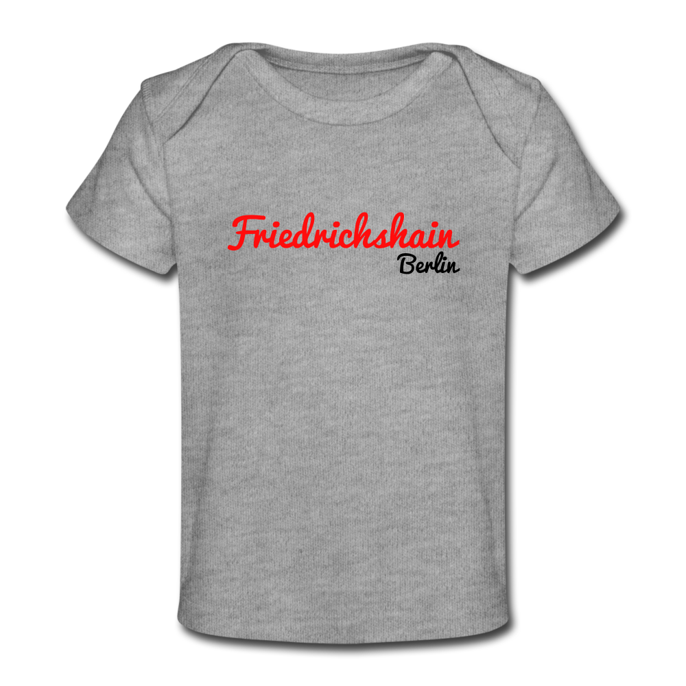 Friedrichshain Berlin - Baby Bio T-Shirt - heather grey